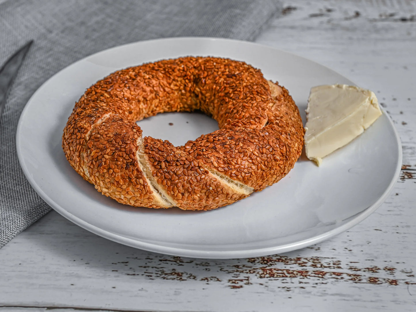 Turkish Bagel with Cream Cheese