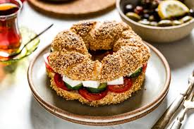 Turkish Bagel with Cheese & Salami