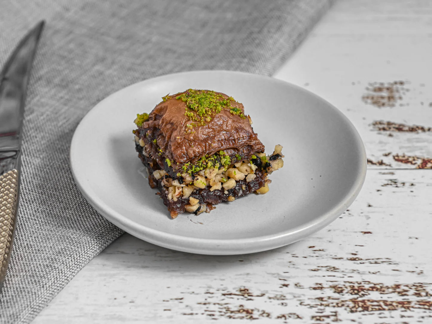 Baklava with Chocolate and Pistachio