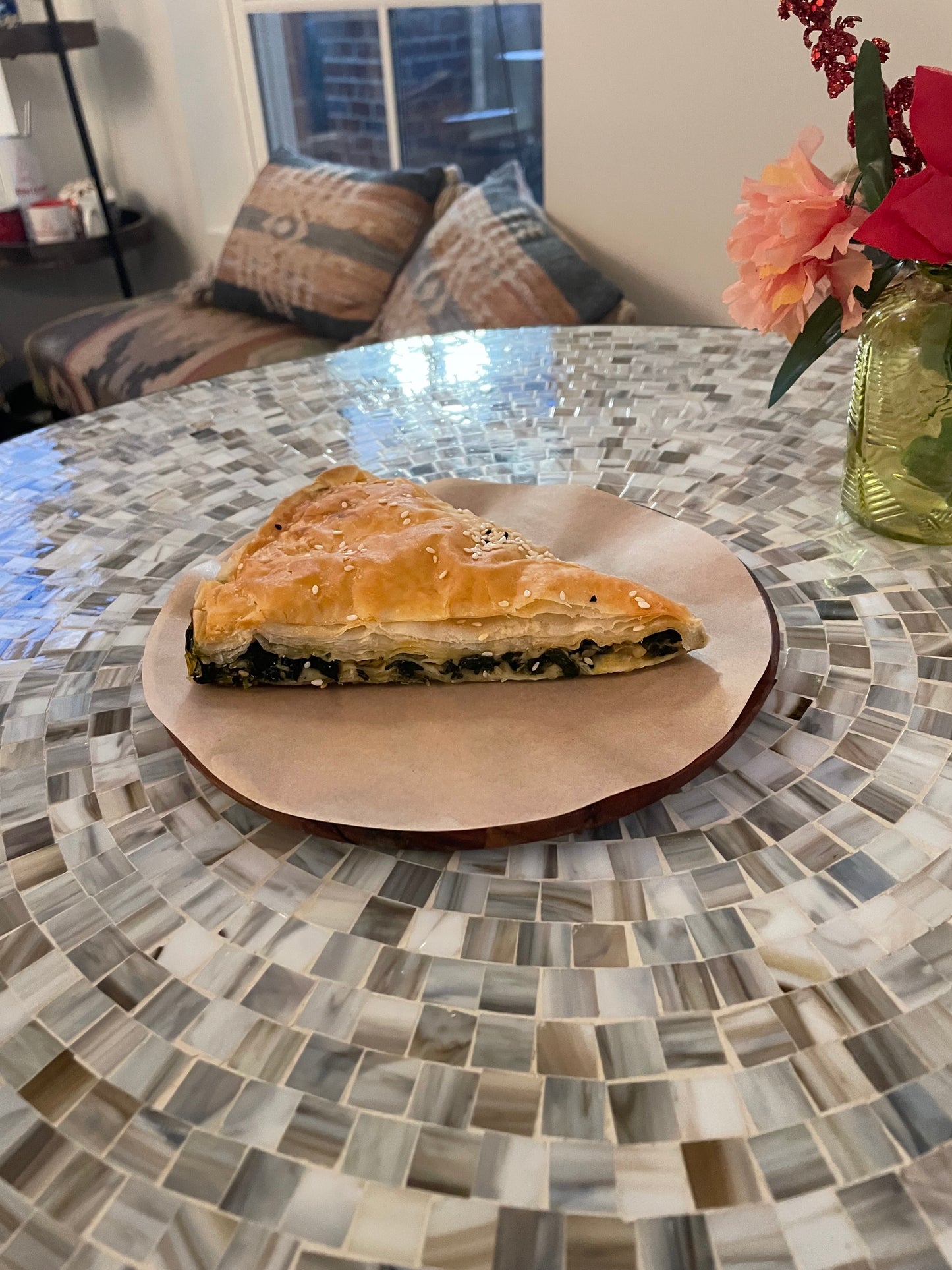 Fillo Dough with Feta Cheese & Spinach