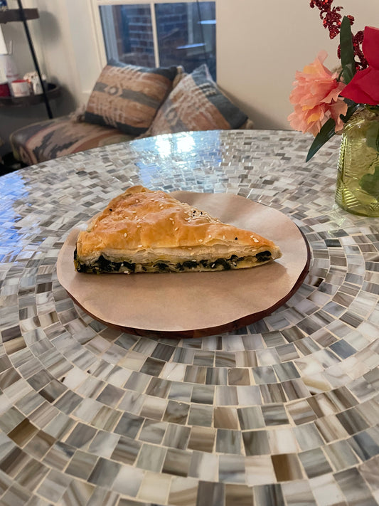 Fillo Dough with Feta Cheese & Spinach