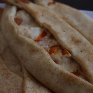 Turkish Pide Mozarella With Tomatoes